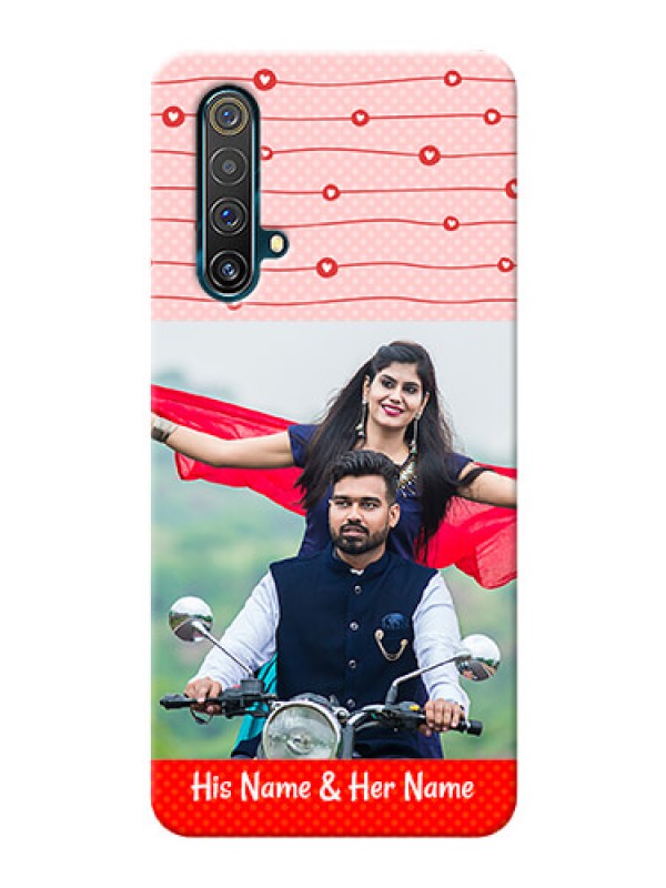 Custom Realme X3 Super Zoom Custom Phone Cases: Red Pattern Case Design