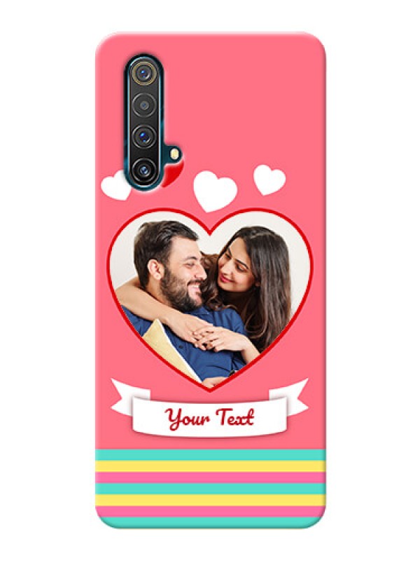 Custom Realme X3 Super Zoom Personalised mobile covers: Love Doodle Design