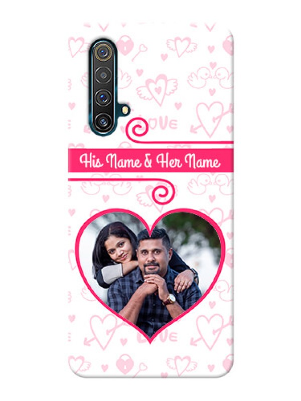 Custom Realme X3 Super Zoom Personalized Phone Cases: Heart Shape Love Design