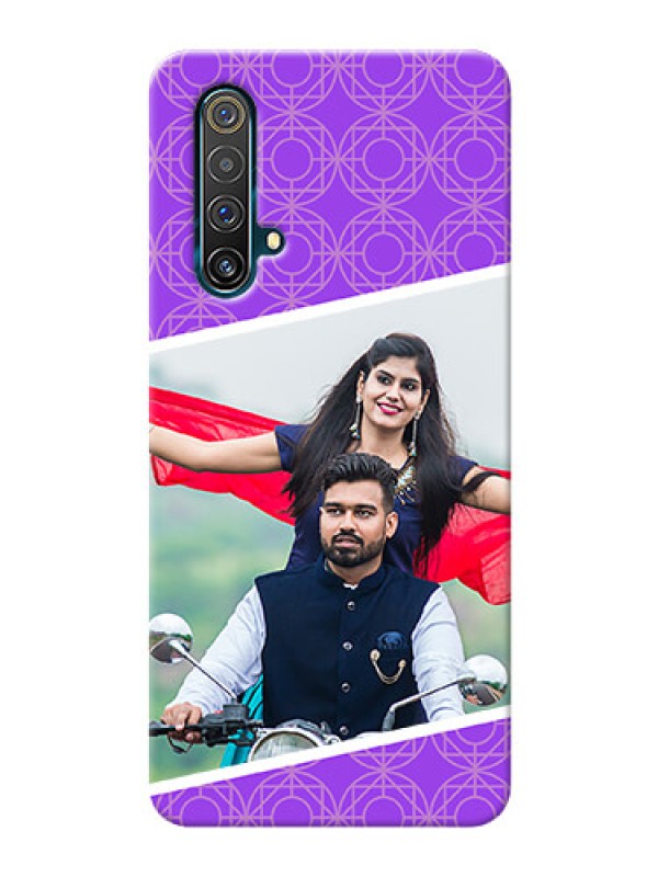 Custom Realme X3 Super Zoom mobile back covers online: violet Pattern Design