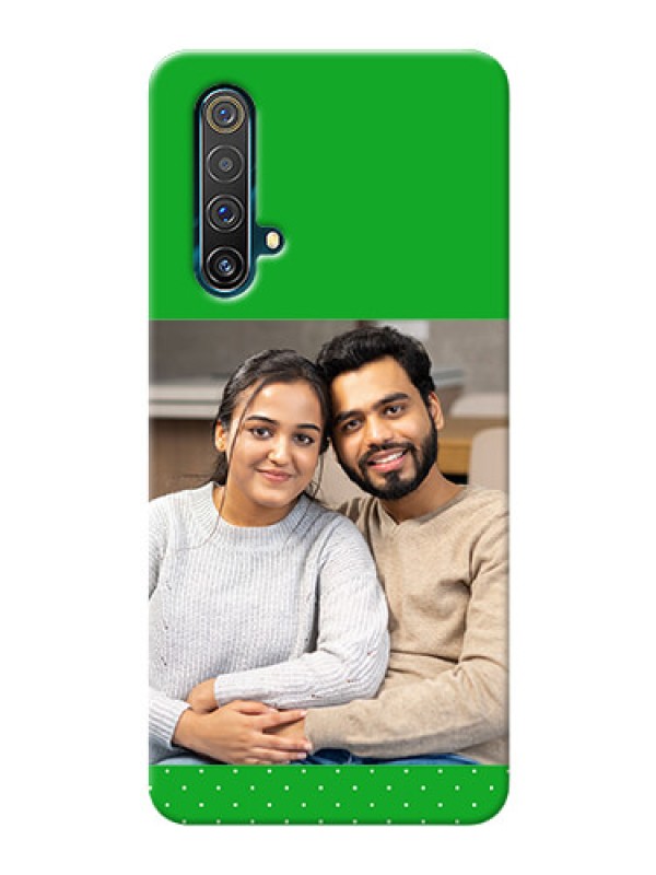 Custom Realme X3 Super Zoom Personalised mobile covers: Green Pattern Design