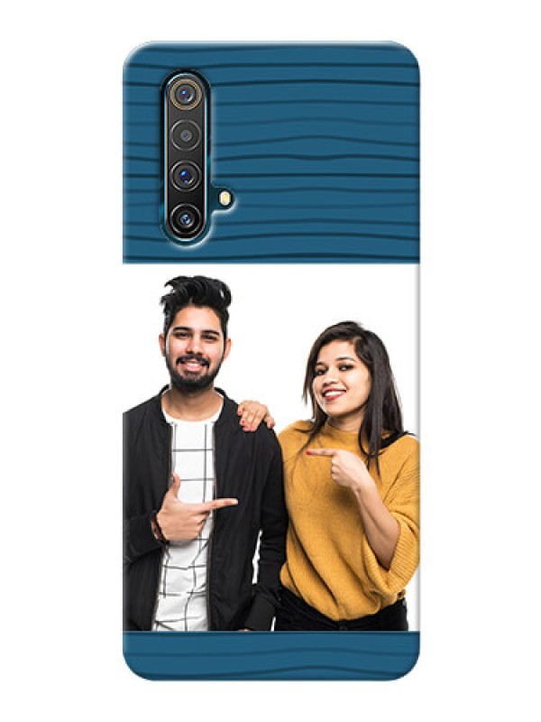 Custom Realme X3 Super Zoom Custom Phone Cases: Blue Pattern Cover Design