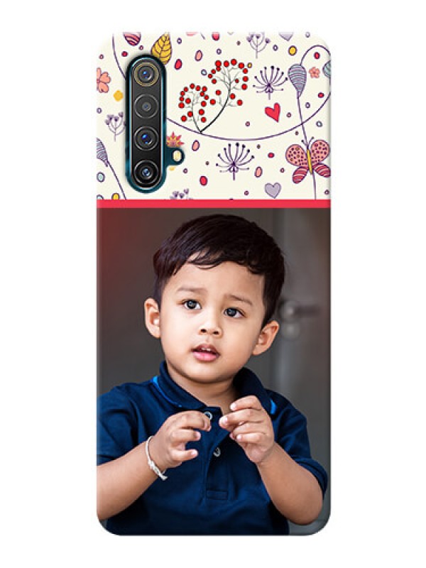 Custom Realme X3 Super Zoom phone back covers: Premium Floral Design