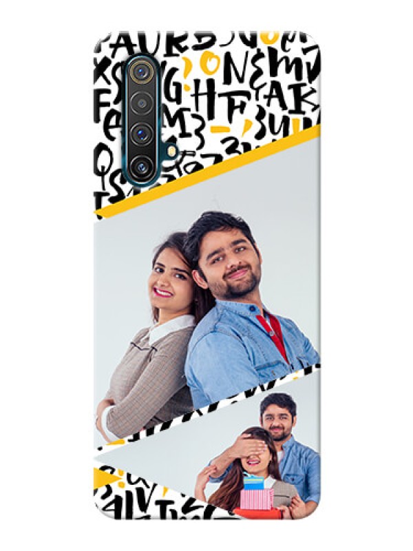 Custom Realme X3 Super Zoom Phone Back Covers: Letters Pattern Design