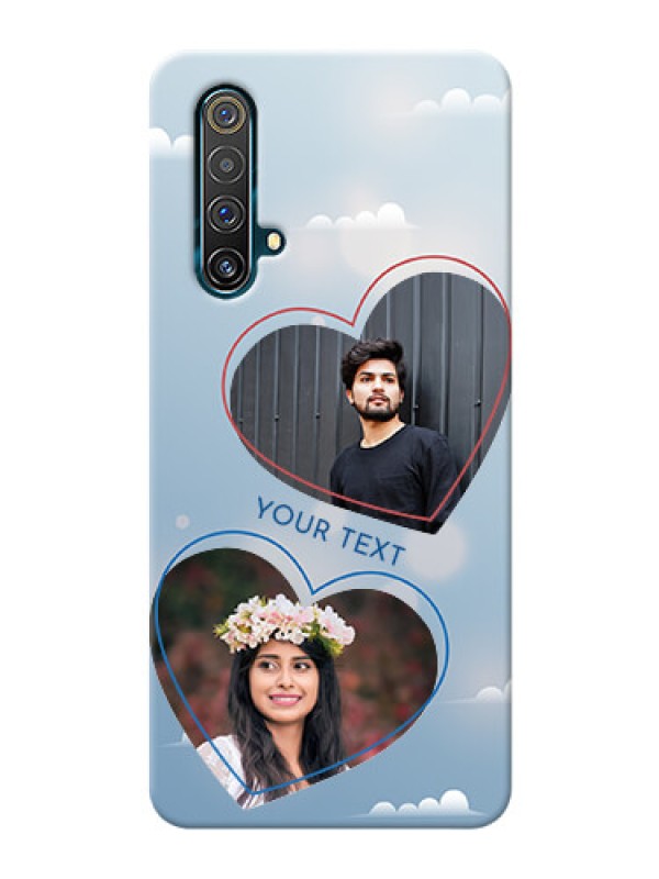 Custom Realme X3 Super Zoom Phone Cases: Blue Color Couple Design 