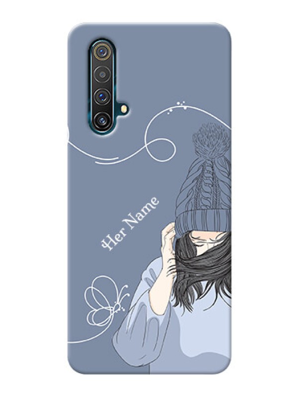 Custom Realme X3 Super Zoom Custom Mobile Case with Girl in winter outfit Design