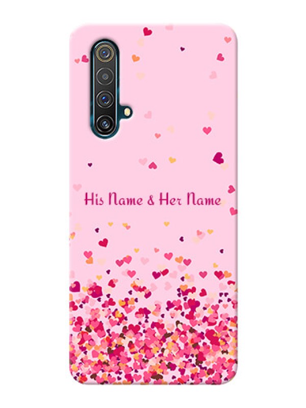 Custom Realme X3 Super Zoom Phone Back Covers: Floating Hearts Design