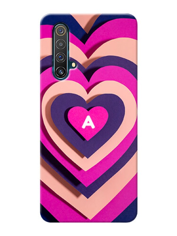 Custom Realme X3 Super Zoom Custom Mobile Case with Cute Heart Pattern Design
