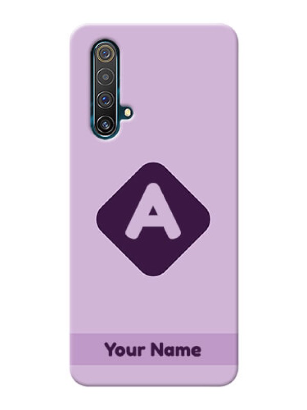 Custom Realme X3 Super Zoom Custom Mobile Case with Custom Letter in curved badge Design