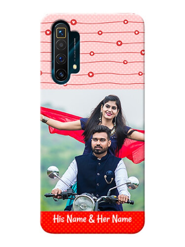 Custom Realme X3 Custom Phone Cases: Red Pattern Case Design