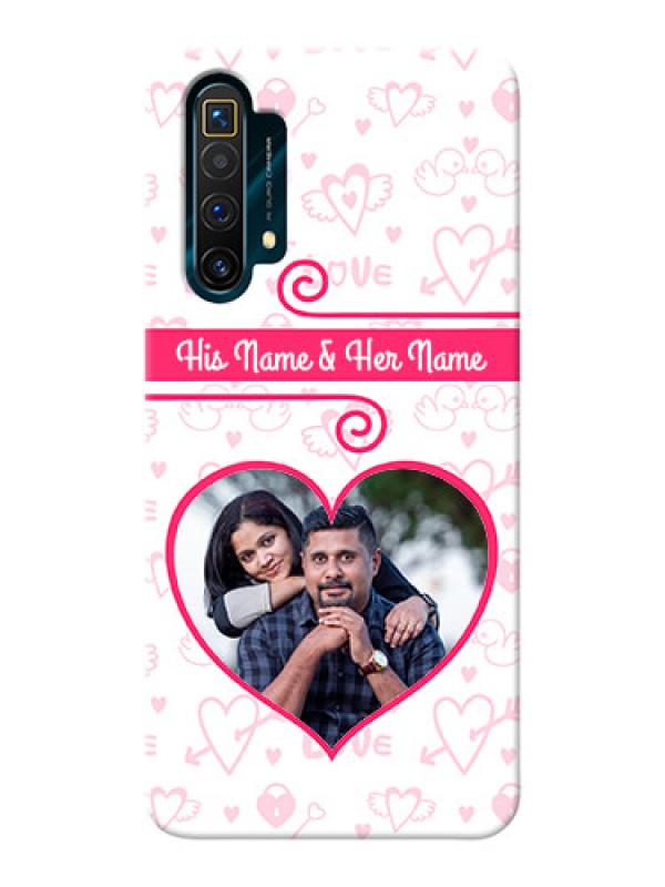 Custom Realme X3 Personalized Phone Cases: Heart Shape Love Design