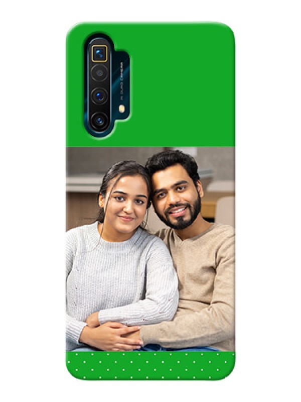 Custom Realme X3 Personalised mobile covers: Green Pattern Design