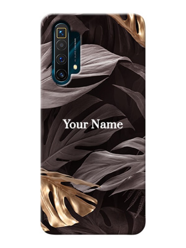 Custom Realme X3 Mobile Back Covers: Wild Leaves digital paint Design