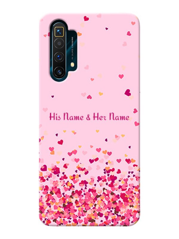 Custom Realme X3 Phone Back Covers: Floating Hearts Design