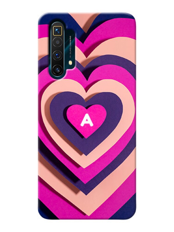 Custom Realme X3 Custom Mobile Case with Cute Heart Pattern Design