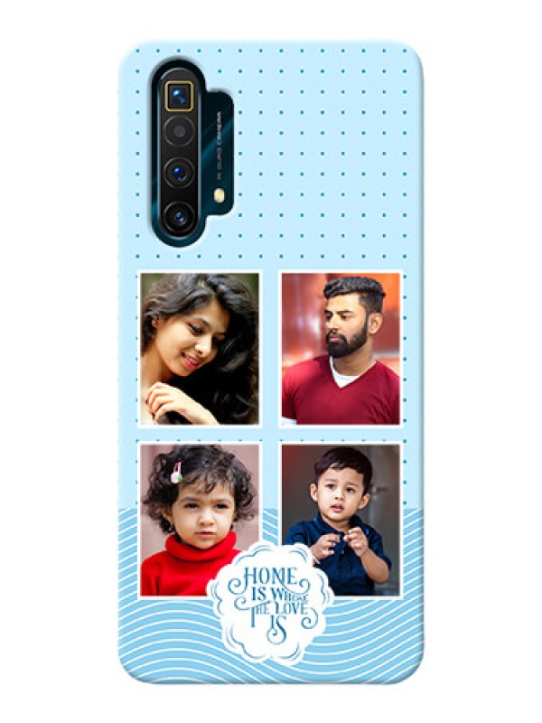 Custom Realme X3 Custom Phone Covers: Cute love quote with 4 pic upload Design