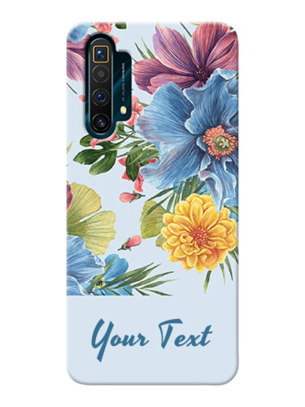 Custom Realme X3 Custom Phone Cases: Stunning Watercolored Flowers Painting Design