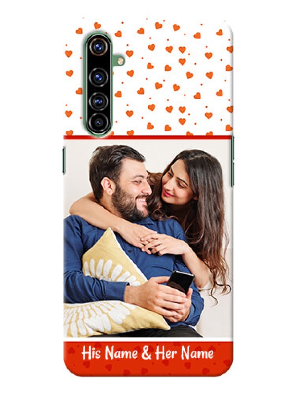 Custom Realme X50 Pro 5G Phone Back Covers: Orange Love Symbol Design