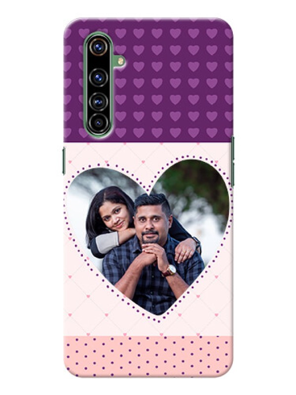 Custom Realme X50 Pro 5G Mobile Back Covers: Violet Love Dots Design