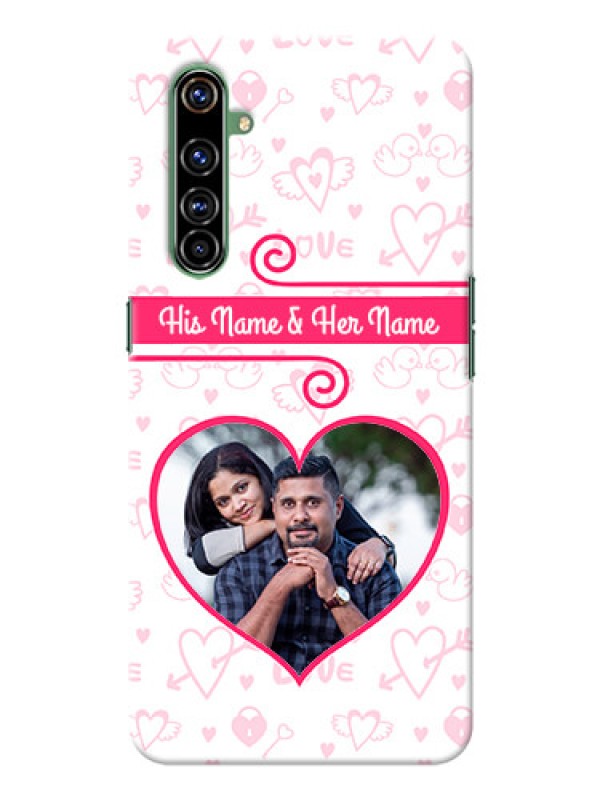 Custom Realme X50 Pro 5G Personalized Phone Cases: Heart Shape Love Design