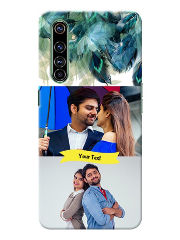 Custom Realme X50 Pro 5G Phone Cases: Image with Boho Peacock Feather Design