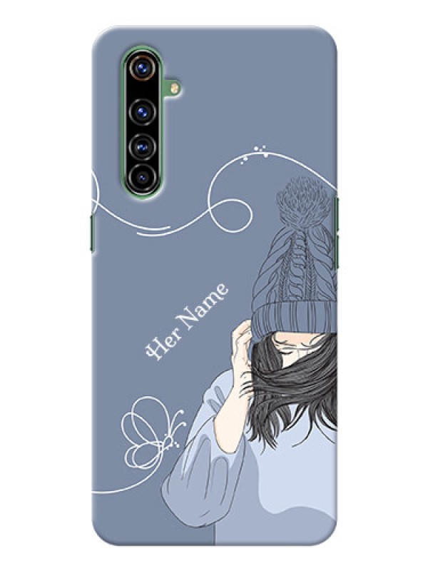Custom Realme X50 Pro 5G Custom Mobile Case with Girl in winter outfit Design