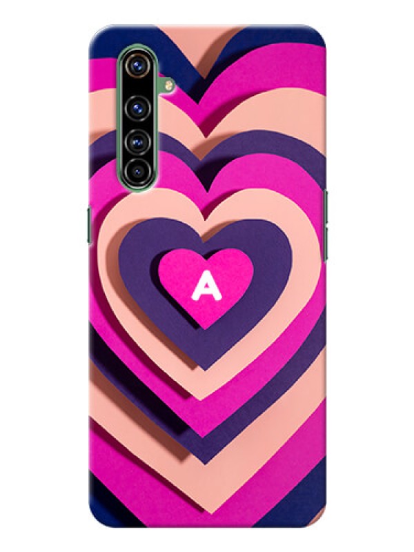 Custom Realme X50 Pro 5G Custom Mobile Case with Cute Heart Pattern Design