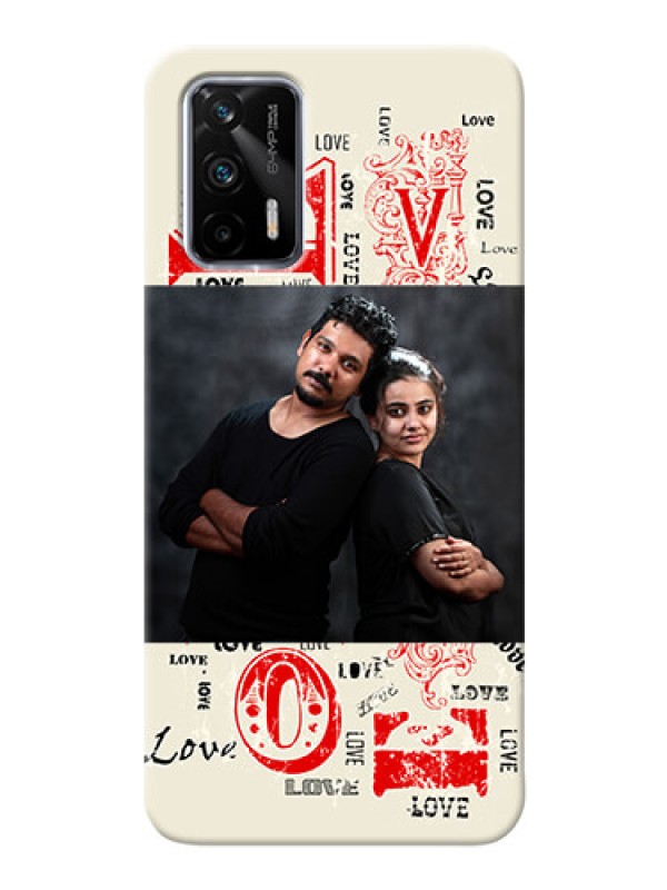 Custom Realme X7 Max 5G mobile cases online: Trendy Love Design Case