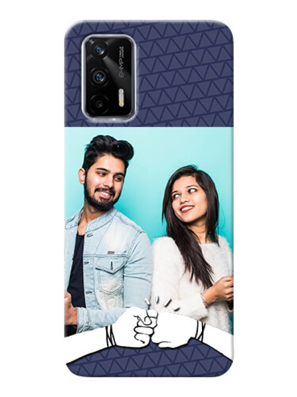 Custom Realme X7 Max 5G Mobile Covers Online with Best Friends Design 