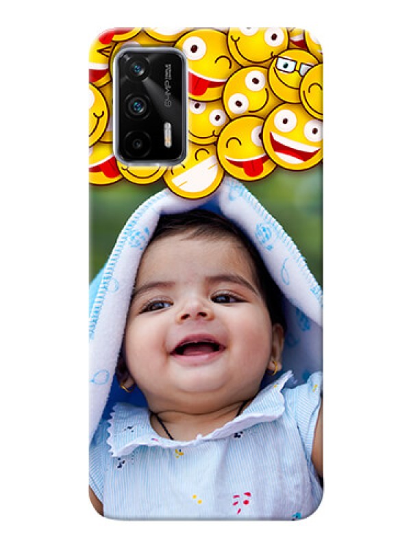 Custom Realme X7 Max 5G Custom Phone Cases with Smiley Emoji Design