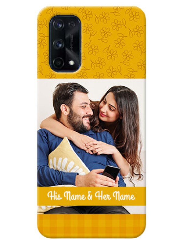 Custom Realme X7 Pro mobile phone covers: Yellow Floral Design