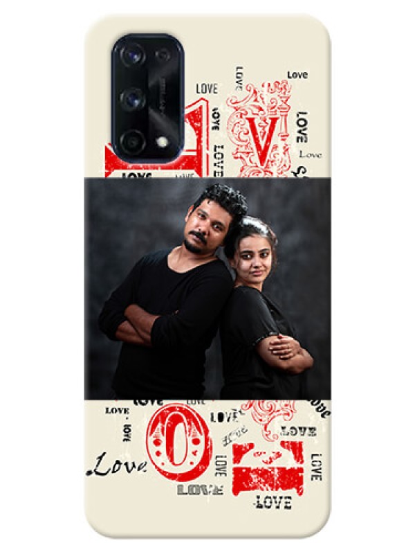 Custom Realme X7 Pro mobile cases online: Trendy Love Design Case