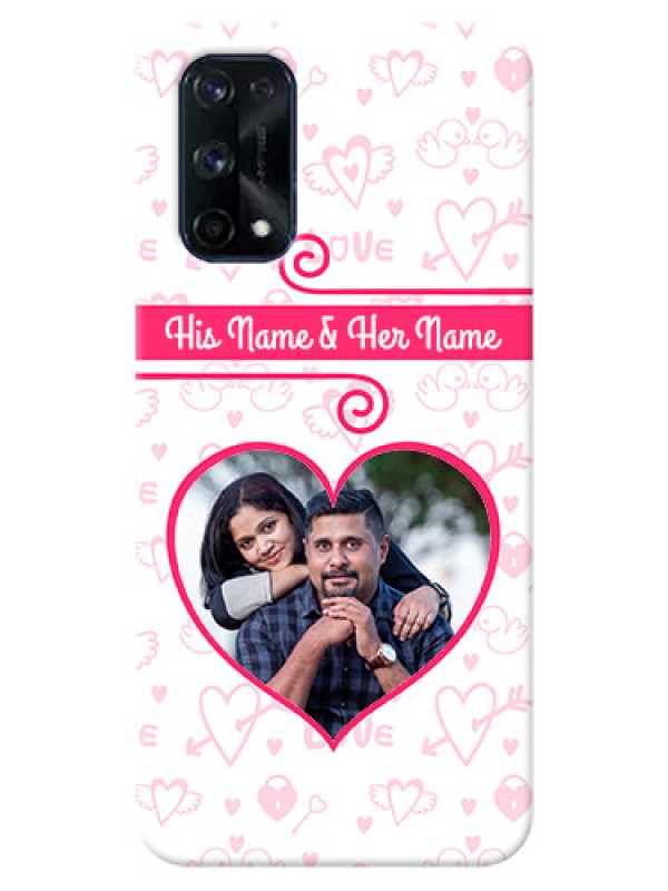 Custom Realme X7 Pro Personalized Phone Cases: Heart Shape Love Design