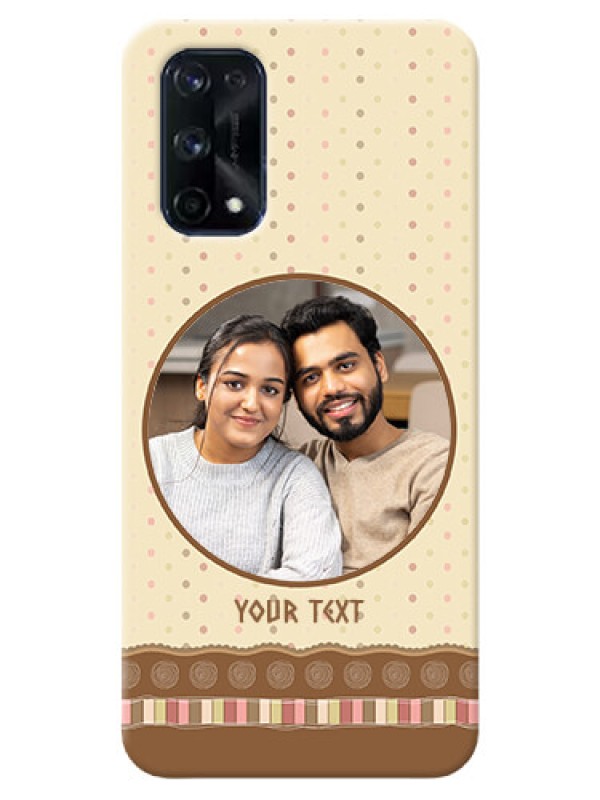 Custom Realme X7 Pro Mobile Cases: Brown Dotted Mobile Case Design