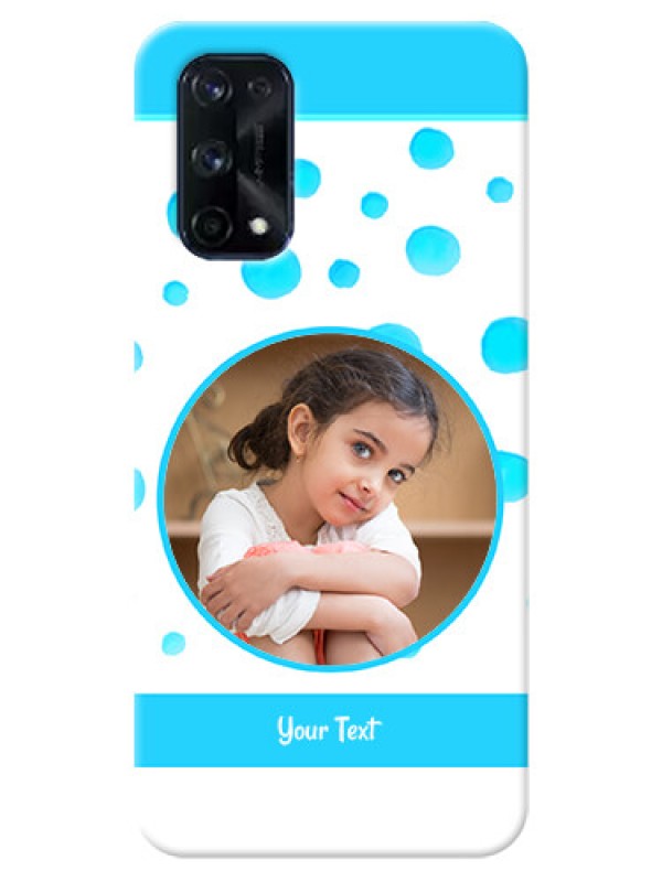 Custom Realme X7 Pro Custom Phone Covers: Blue Bubbles Pattern Design
