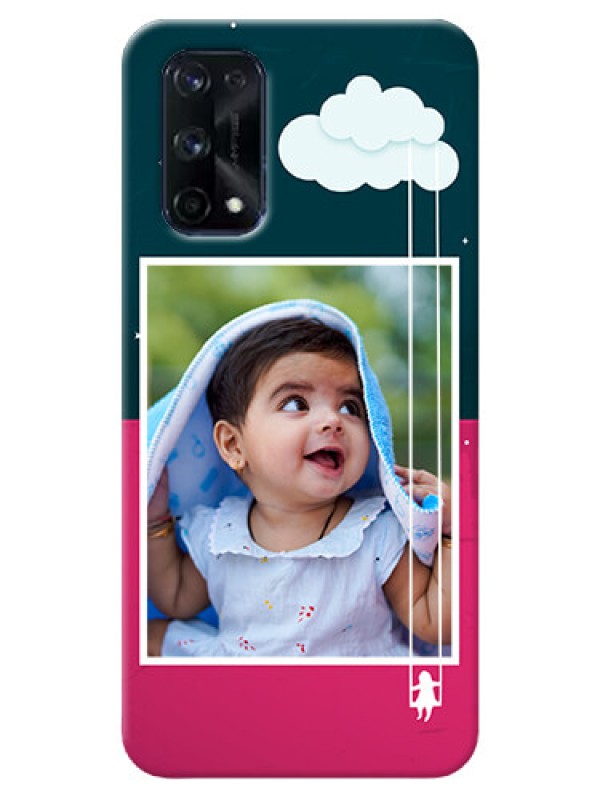 Custom Realme X7 Pro custom phone covers: Cute Girl with Cloud Design