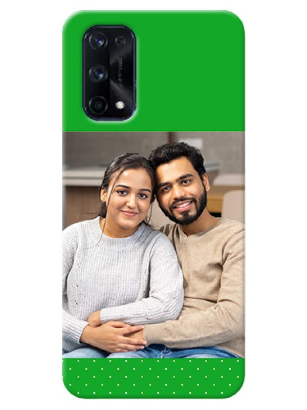 Custom Realme X7 Pro Personalised mobile covers: Green Pattern Design