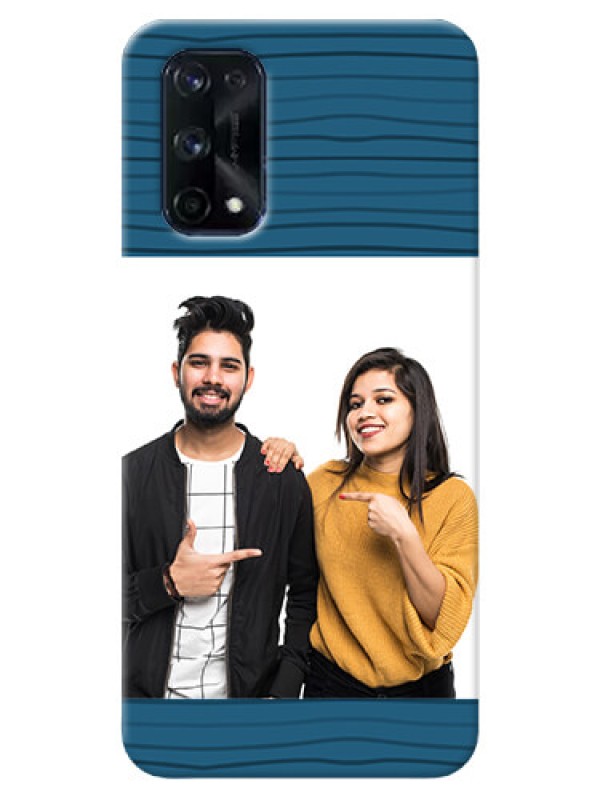 Custom Realme X7 Pro Custom Phone Cases: Blue Pattern Cover Design