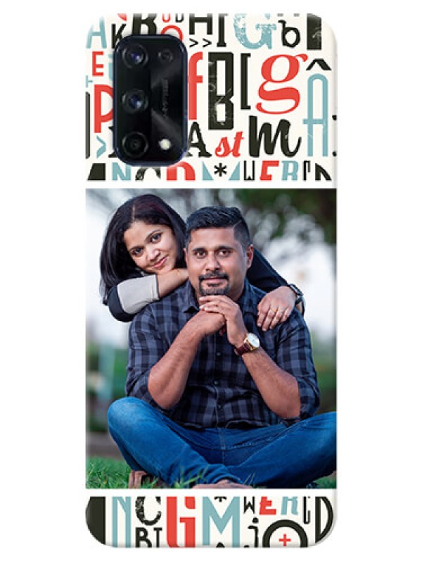 Custom Realme X7 Pro custom mobile phone covers: Alphabet Design