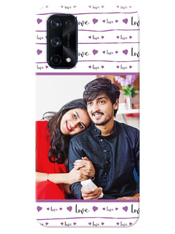 Custom Realme X7 Pro Mobile Back Covers: Couples Heart Design