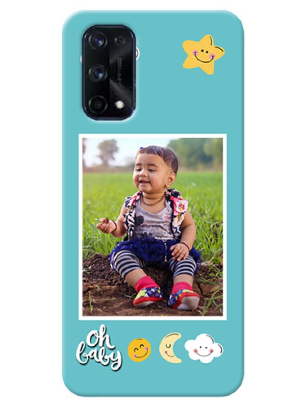 Custom Realme X7 Pro Personalised Phone Cases: Smiley Kids Stars Design