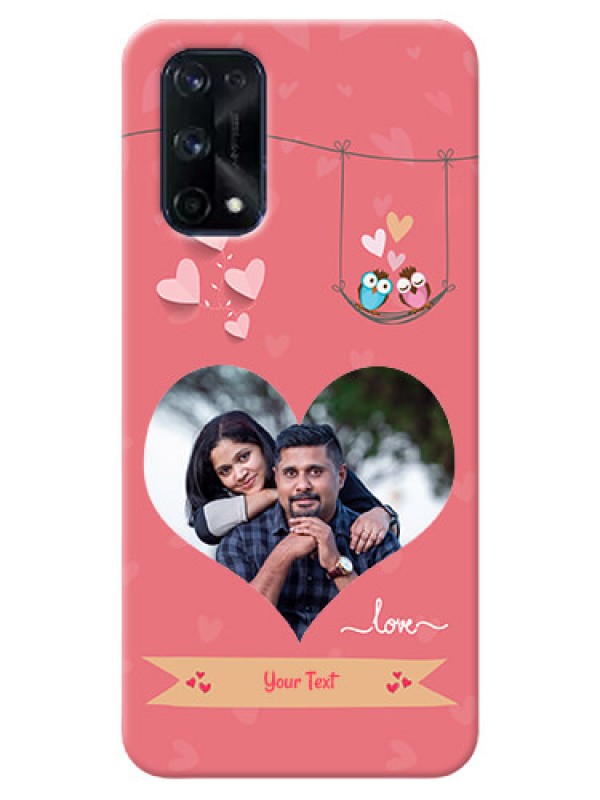 Custom Realme X7 Pro custom phone covers: Peach Color Love Design 