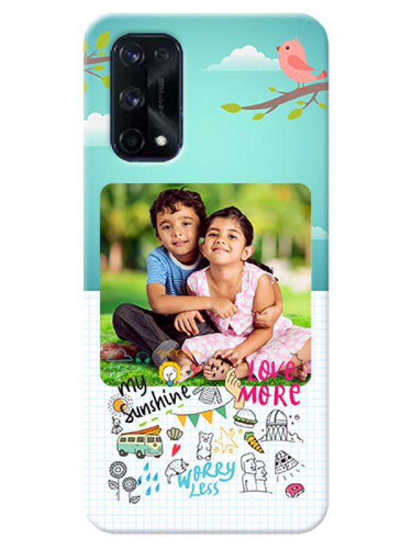Custom Realme X7 Pro phone cases online: Doodle love Design