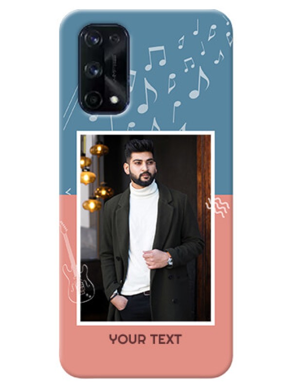 Custom Realme X7 Pro Phone Back Covers with Color Musical Note Design