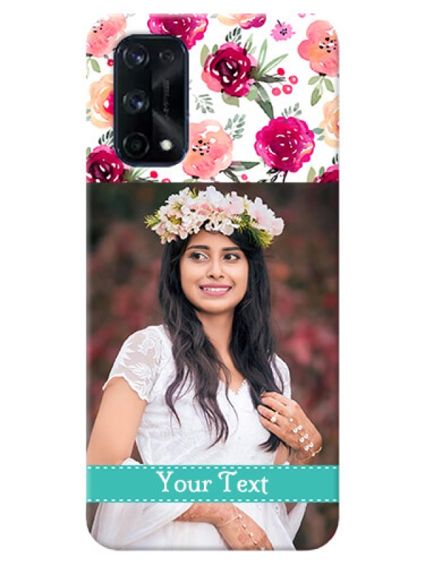 Custom Realme X7 Pro Personalized Mobile Cases: Watercolor Floral Design