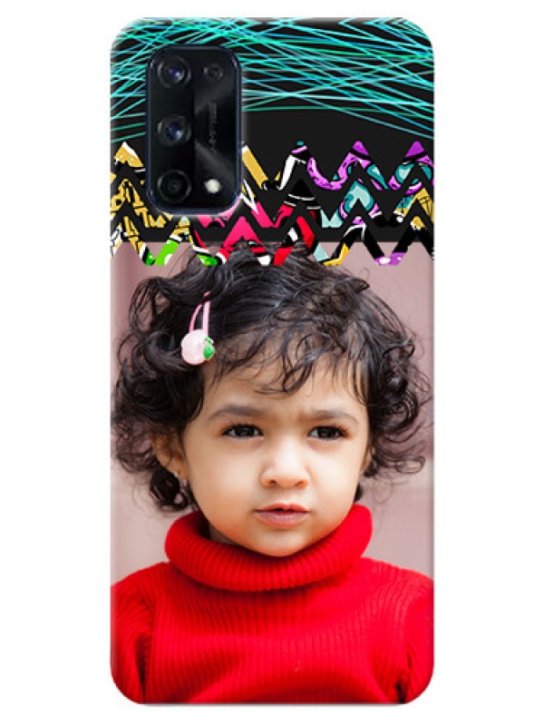 Custom Realme X7 Pro personalized phone covers: Neon Abstract Design