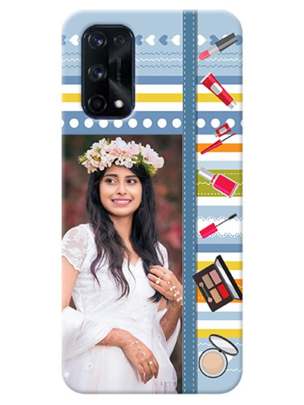 Custom Realme X7 Pro Personalized Mobile Cases: Makeup Icons Design