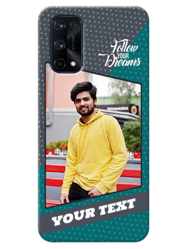 Custom Realme X7 Pro Back Covers: Background Pattern Design with Quote
