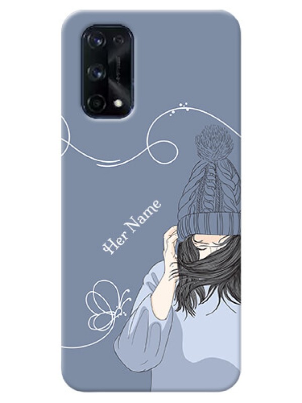Custom Realme X7 Pro Custom Mobile Case with Girl in winter outfit Design