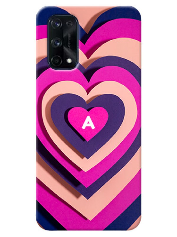 Custom Realme X7 Pro Custom Mobile Case with Cute Heart Pattern Design